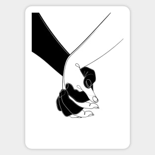 Holding Onto Love Hand Drawing Sticker